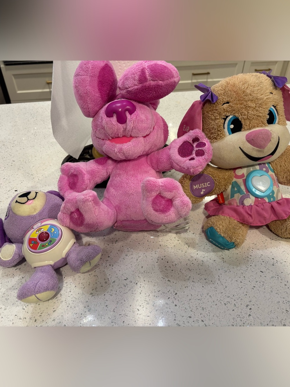 Fisher-Price Pink Plush Bunny and Friends Stuffed Toy Trio